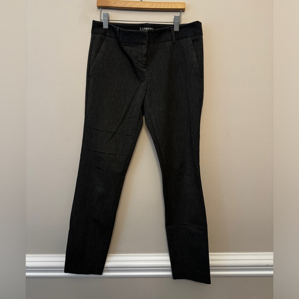Express Columnist Charcoal Grey Pants 0